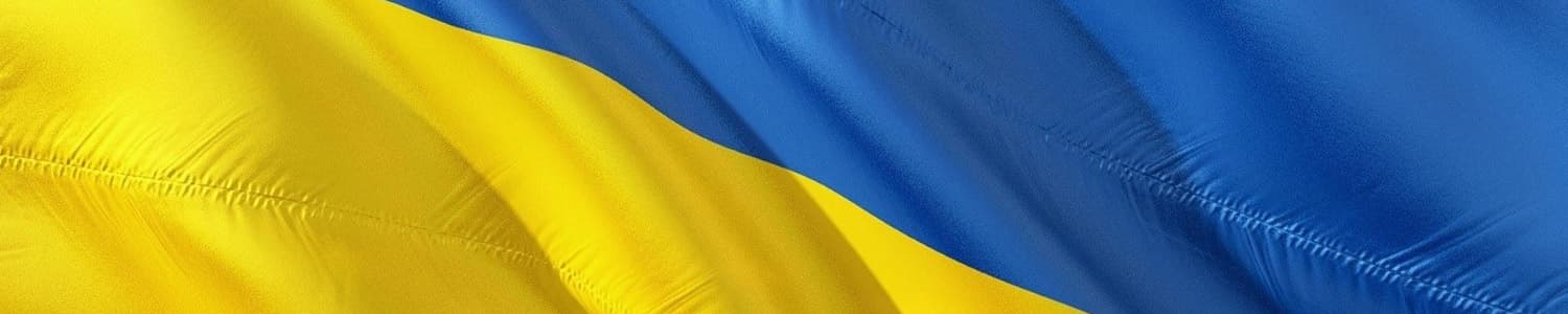 Baner z flagą Ukrainy Baner z flagą Ukrainy